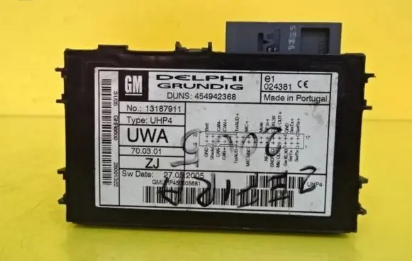 Opel Vectra C Bluetooth control unit module 13187911