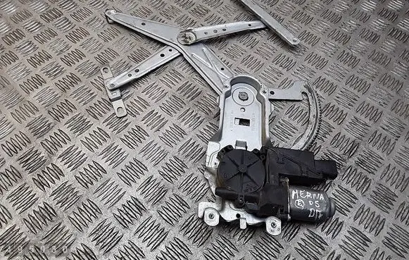 Rear door window regulator with motor