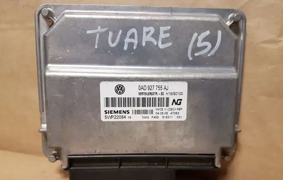 Volkswagen Touareg I Gearbox control unit/module 0AD927755AJ