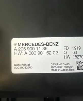 Mercedes-Benz C W205 Gearbox control unit/module A0009016202 A2C19082200