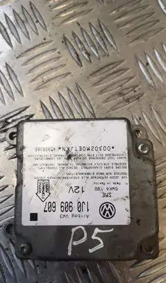 Volkswagen PASSAT B5 Airbag control unit/module 1j0909607