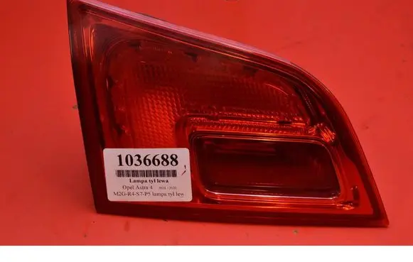 Opel Astra J Rear/tail lights 13282246