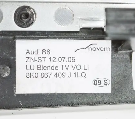 Audi A4 S4 B8 8K Front door card panel trim 8K0867409J