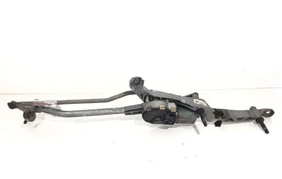 Front wiper linkage and motor