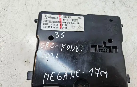 Renault Megane IV Air conditioning/heating control unit 285256608R