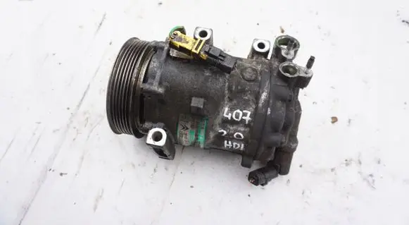 Peugeot 407 Air conditioning (A/C) compressor (pump) 9648138980