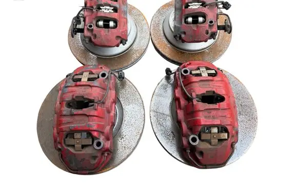 Volkswagen Touareg II Brake discs and calipers set 7PP615123 7P0615423