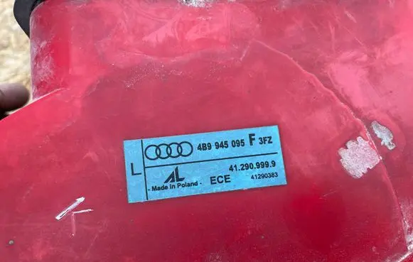 Audi A6 S6 C5 4B Rear/tail lights 4B9945095