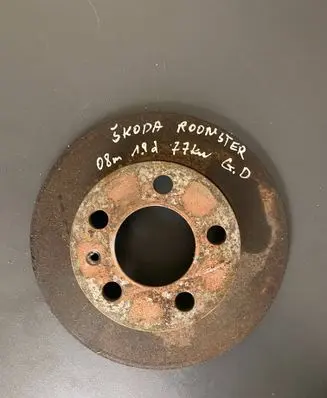 Skoda Roomster (5J) Rear brake disc