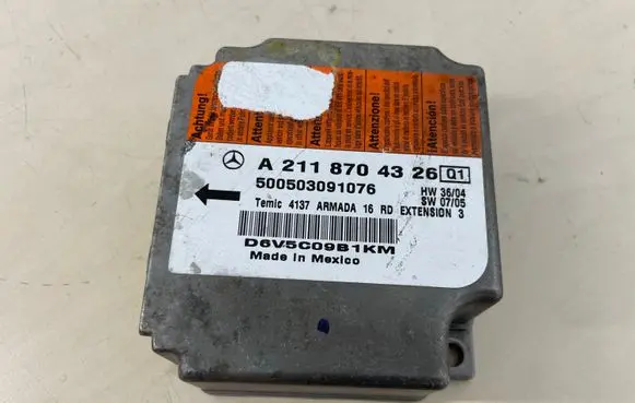 Mercedes-Benz E W211 Airbag control unit/module A2118704326 500503091076