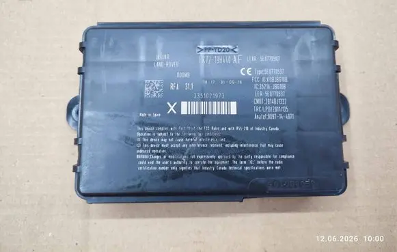 Jaguar XE Keyless (KESSY) go control unit/module FK7219H440AF