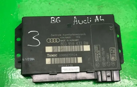 Audi A4 S4 B7 8E 8H Comfort/convenience module 8E0959433BM