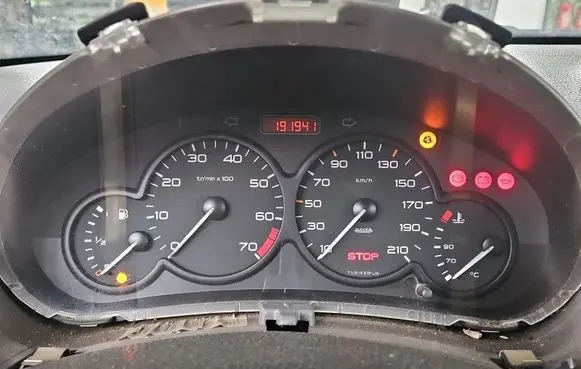 Peugeot 206 Speedometer (instrument cluster) 9634961180 IMPRK1554565