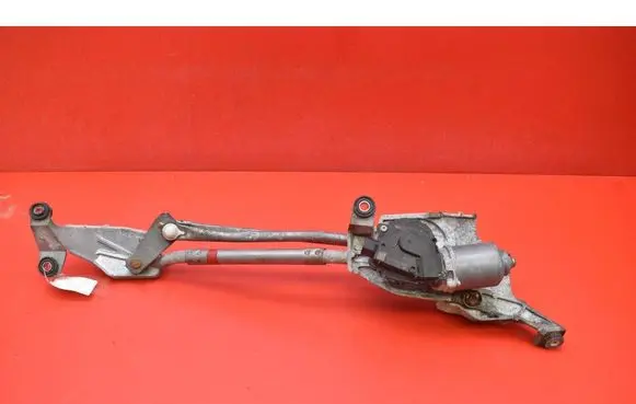 Front wiper linkage and motor