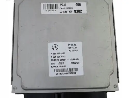 Mercedes-Benz Vito Viano W639 Engine control unit/module A6519009302 A6519010702