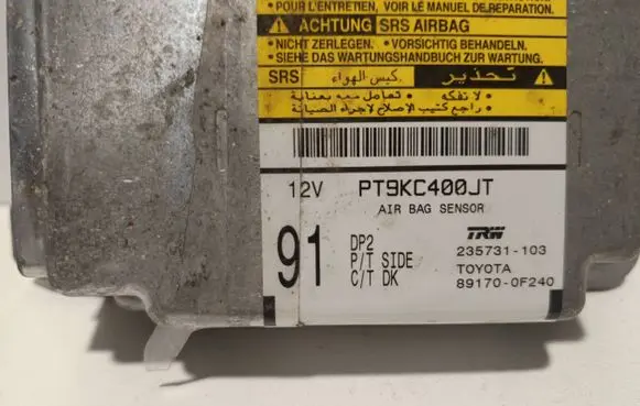 Toyota Corolla Verso AR10 Airbag control unit/module 891700F240 235731103 PT9KC400JT