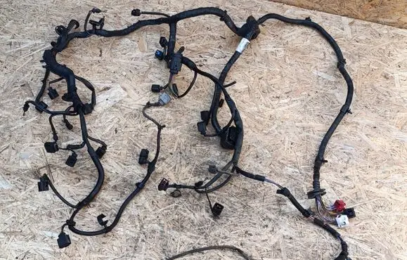 Volkswagen Touareg I Engine installation wiring loom 