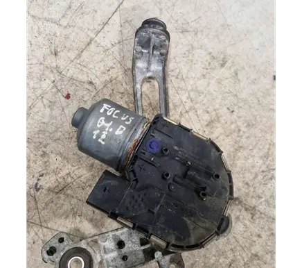 Front wiper linkage and motor