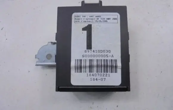 Toyota Yaris Door central lock control unit/module 897410D030