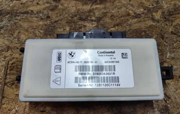 BMW X3 F25 Airbag control unit/module 9253636 31925363601R 12B1120C1114V
