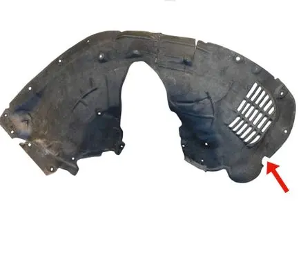 Jeep Grand Cherokee WL Front wheel arch liner splash guards P68376700AD 68376700AD