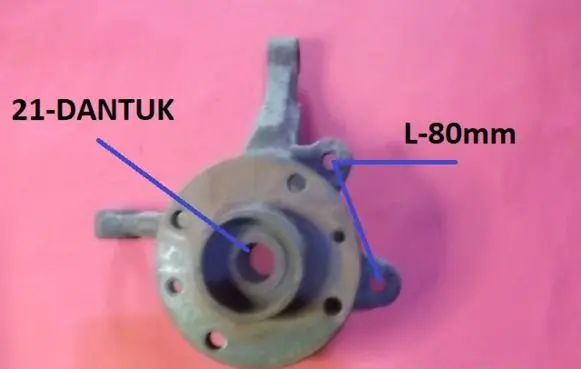 Renault Clio I Front wheel hub spindle knuckle 8200345944 6958