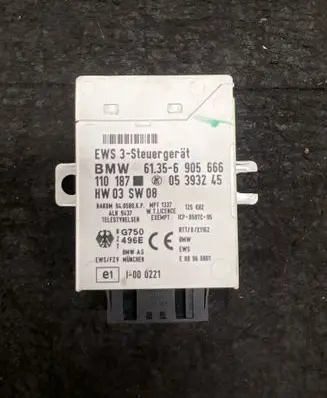 BMW 5 E39 Immobilizer control unit/module 61356905666 05393245 110187