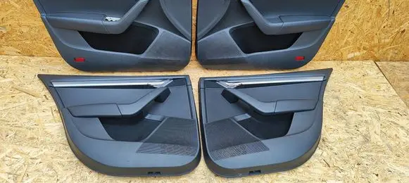 Skoda Octavia Mk3 (5E) Front door card panel trim 5E1867013E 5E0867171A 5E0837973