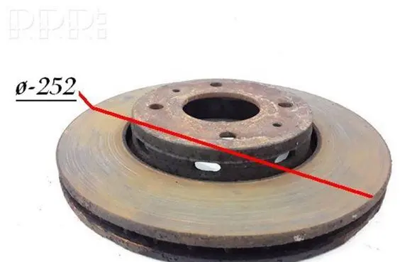 Volvo S40, V40 Front brake disc Q2524SKIS23