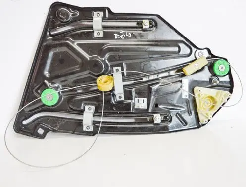 Rear door window regulator with motor