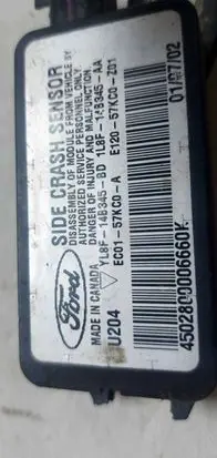 Mazda Tribute Airbag deployment crash/impact sensor YL8F14B345BD