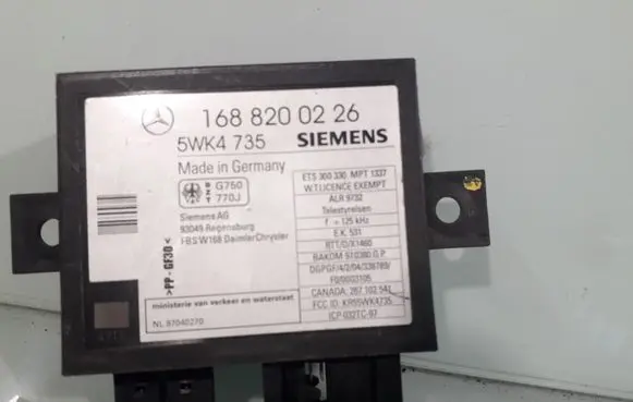 Mercedes-Benz Vaneo W414 Immobilizer control unit/module 1688200226
