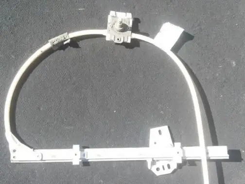 Sliding door window regulator with motor
