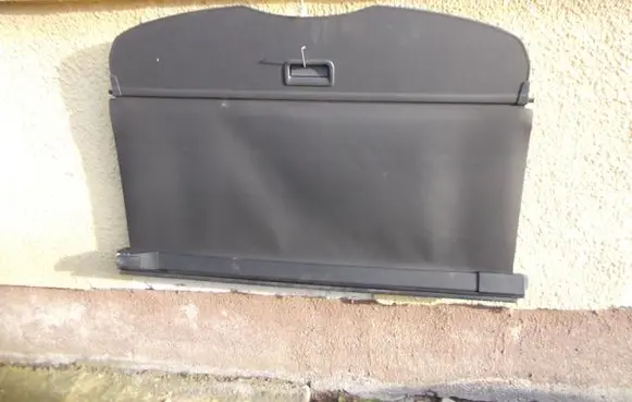 Parcel shelf load cover