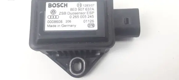 Audi A4 S4 B6 8E 8H ESP acceleration yaw rate sensor 8E0907637A 0265005245