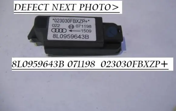 Audi A3 S3 8L Airbag deployment crash/impact sensor 8L0959643B 071198