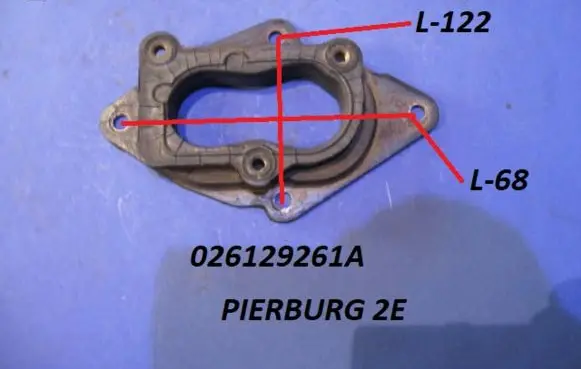 Volkswagen Golf II Carburettor/Mono Injection Pad 026129261A