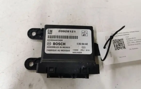 Opel Insignia A Parking PDC control unit/module 20928121 0263004442 0263004442C0000