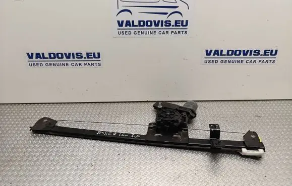 Front door window regulator with motor