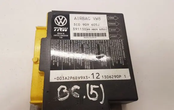 Volkswagen PASSAT B6 Airbag control unit/module 3C0909605J