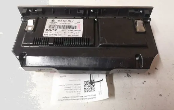 Audi A6 S6 C6 4F Climate control unit 4F2820043J 5HB00883316
