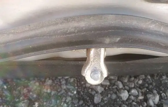 Subaru Impreza III Rear door check strap stopper 