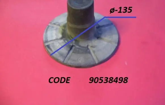 Opel Astra G Rear coil spring rubber mount 90538498