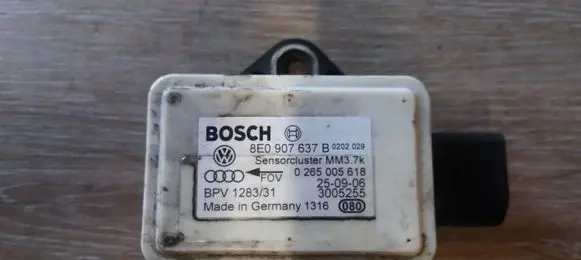 Audi A6 S6 C6 4F ESP acceleration yaw rate sensor 8E0907637B 0265005618