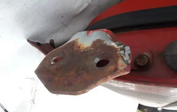 Mazda 323 Front door upper hinge