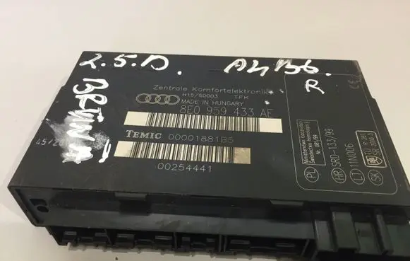 Audi A4 S4 B6 8E 8H Comfort/convenience module 8E0959433AE