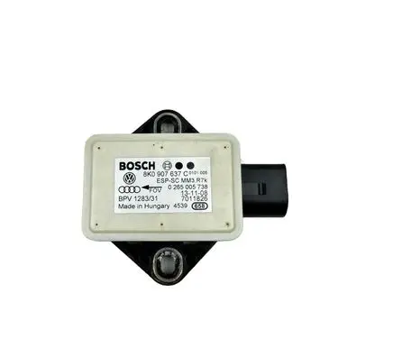 Audi A4 S4 B8 8K ESP acceleration yaw rate sensor 8K0907637C 0265005738 7011826