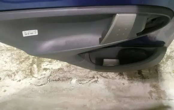 Rear door card panel trim