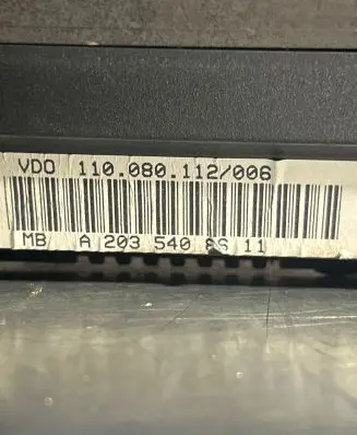 Mercedes-Benz C W203 Speedometer (instrument cluster) A2035408611