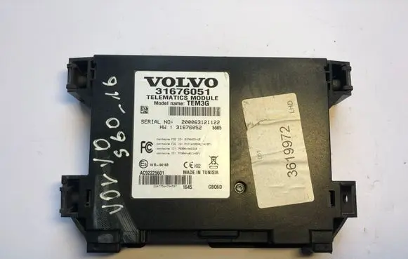 Volvo S60 Other control units/modules 31676051 31676052 3619972